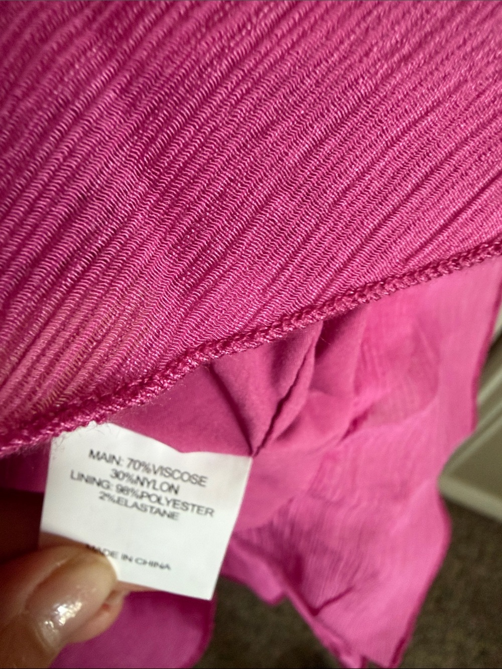 Showpo. Hot Pink One-Shoulder Ruffle Mini Dress - Picture 7 of 8